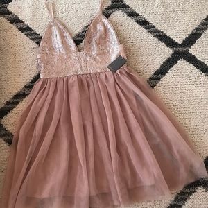 Forever 21 Sequined dress Tulle Tutu- Nude Pink